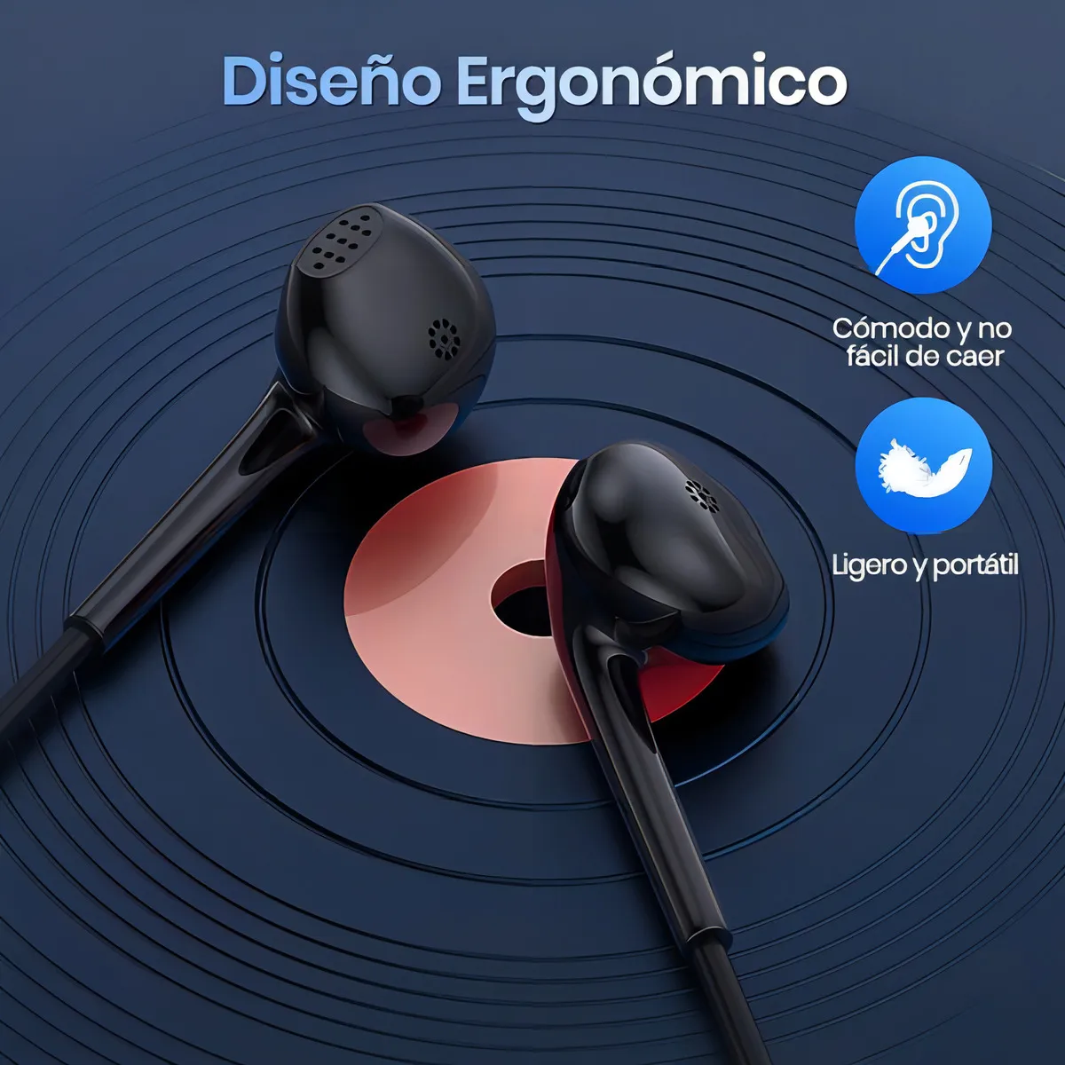Audífonos con Cable USB-C y Micrófono 1Hora AUT124