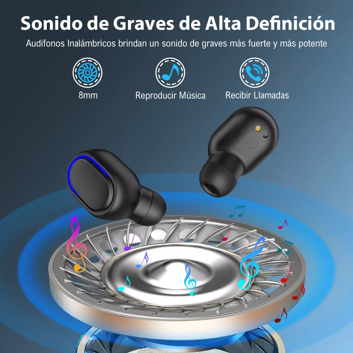 Audífonos Inalámbricos 1Hora AUT114 – Bluetooth 5.3