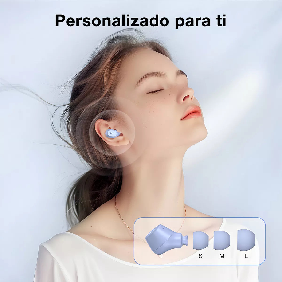 Audífonos Inalámbricos 1Hora AUT208 – Diseño Futurista Color Azul