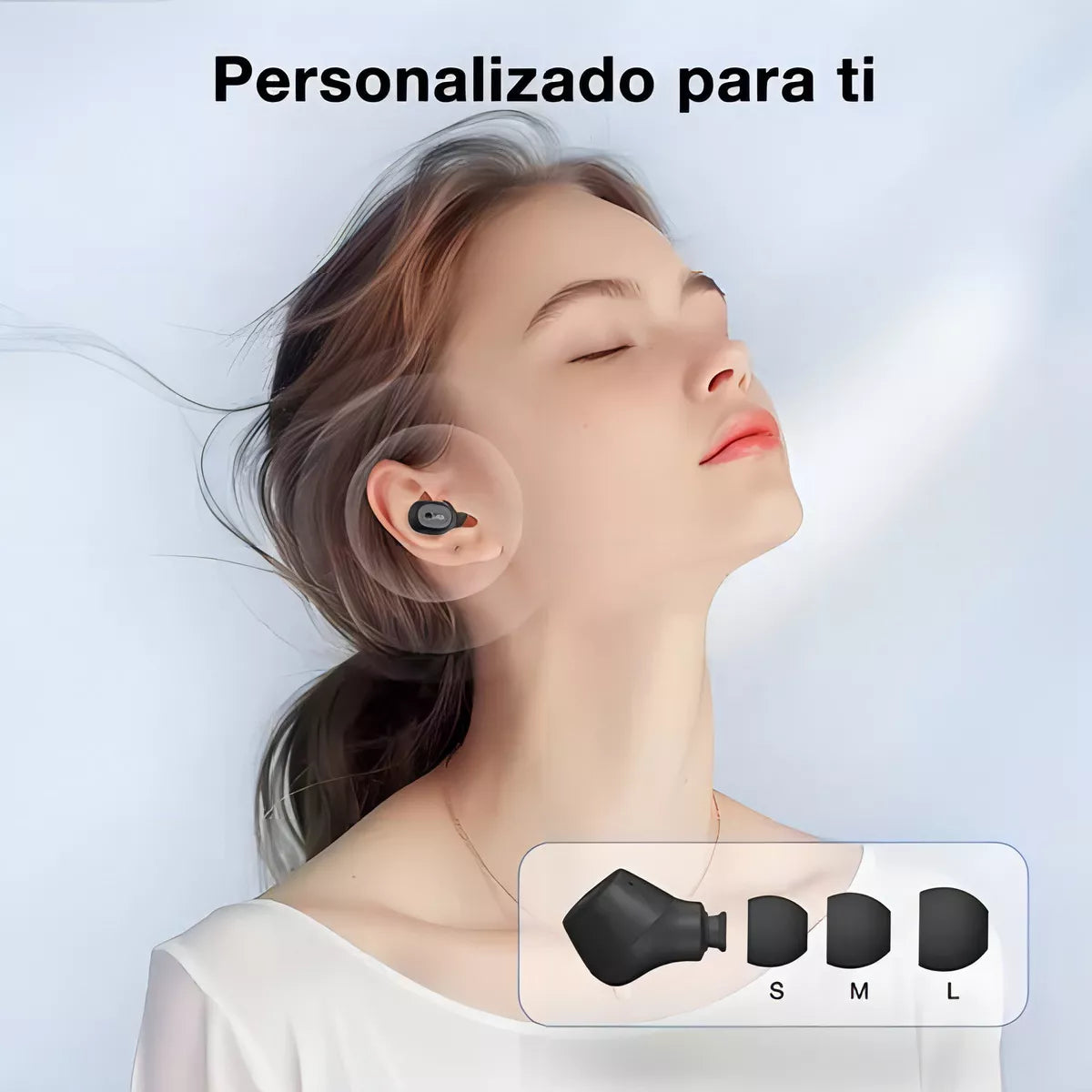 Audífonos Inalámbricos 1Hora AUT208 – Diseño Futurista Color Negro