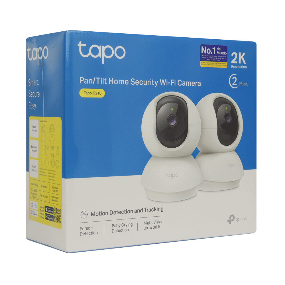 Cámara Domo TOPO C210 – Alta Definición 2K (Pack x2)