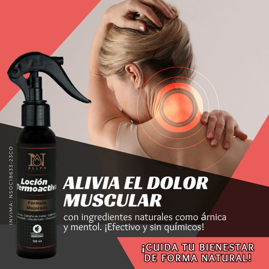 Loción Termoactiva ALLPA – Alivio Natural para Músculos Tensos