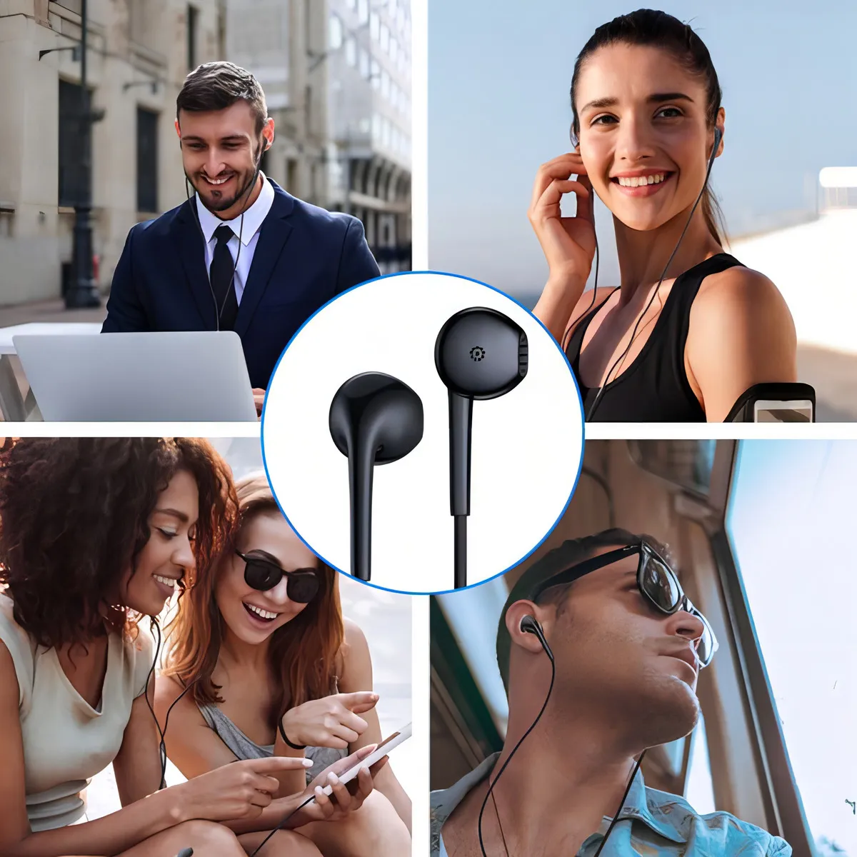 Audífonos con Cable USB-C y Micrófono 1Hora AUT124