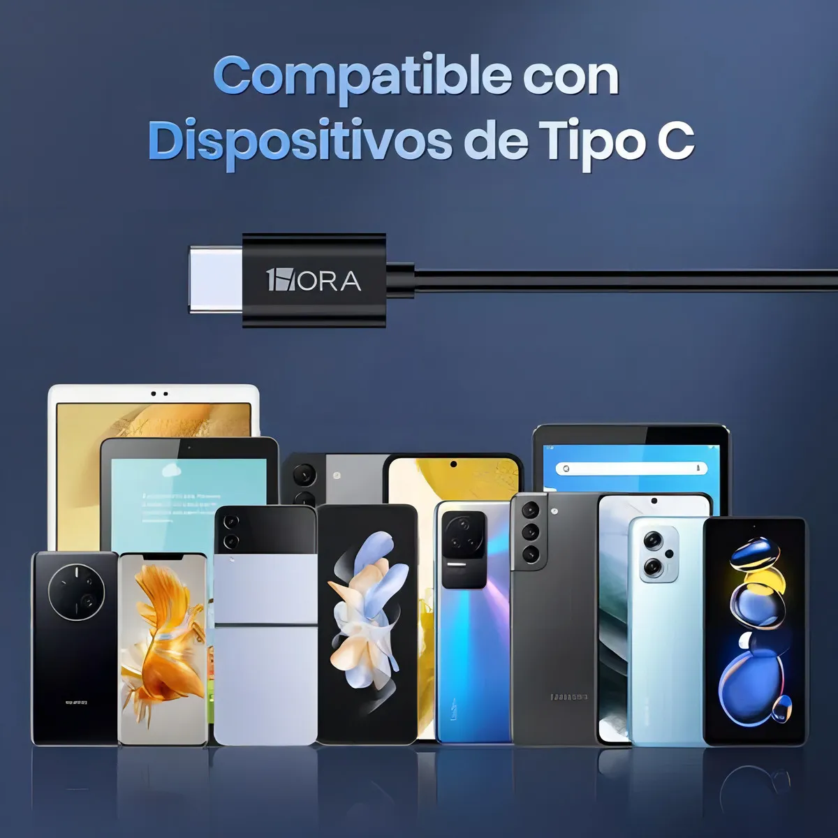 Audífonos con Cable USB-C y Micrófono 1Hora AUT124