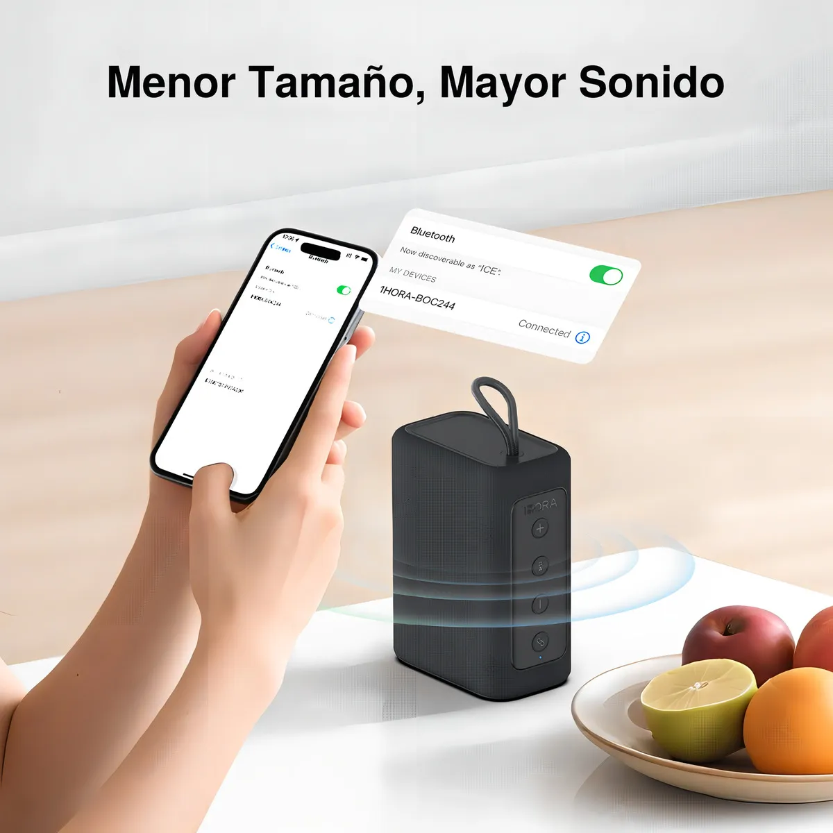 Parlante Bluetooth 1Hora BOC244 – Compacto 7W Portátil