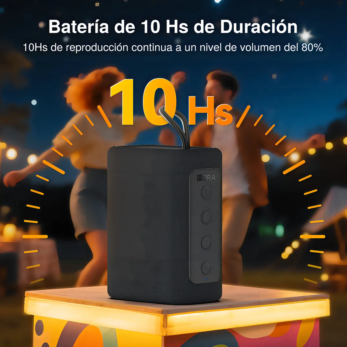 Parlante Bluetooth 1Hora BOC244 – Compacto 7W Portátil