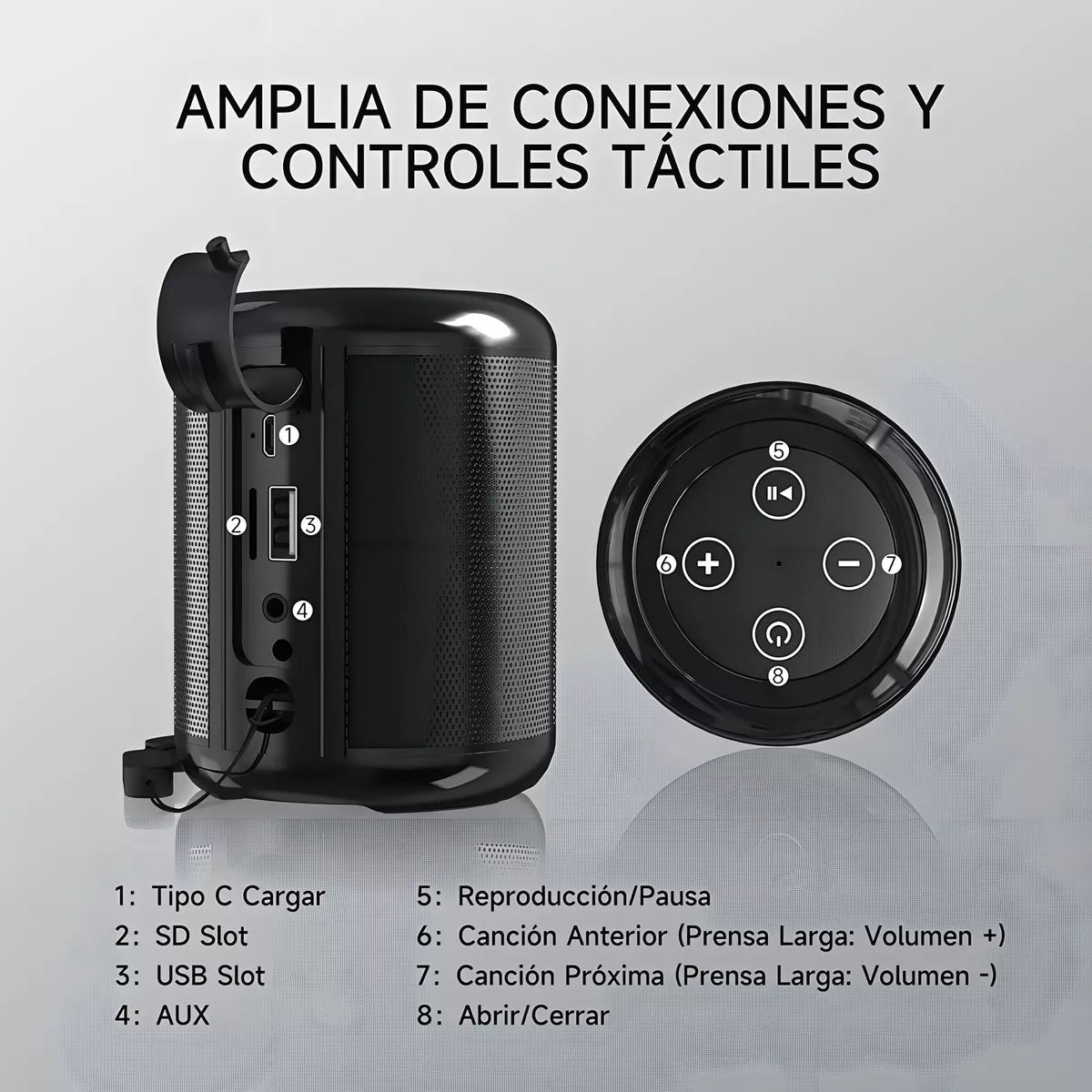 Parlante Portátil Inalámbrico 1Hora BOC062 – Bluetooth 5.1