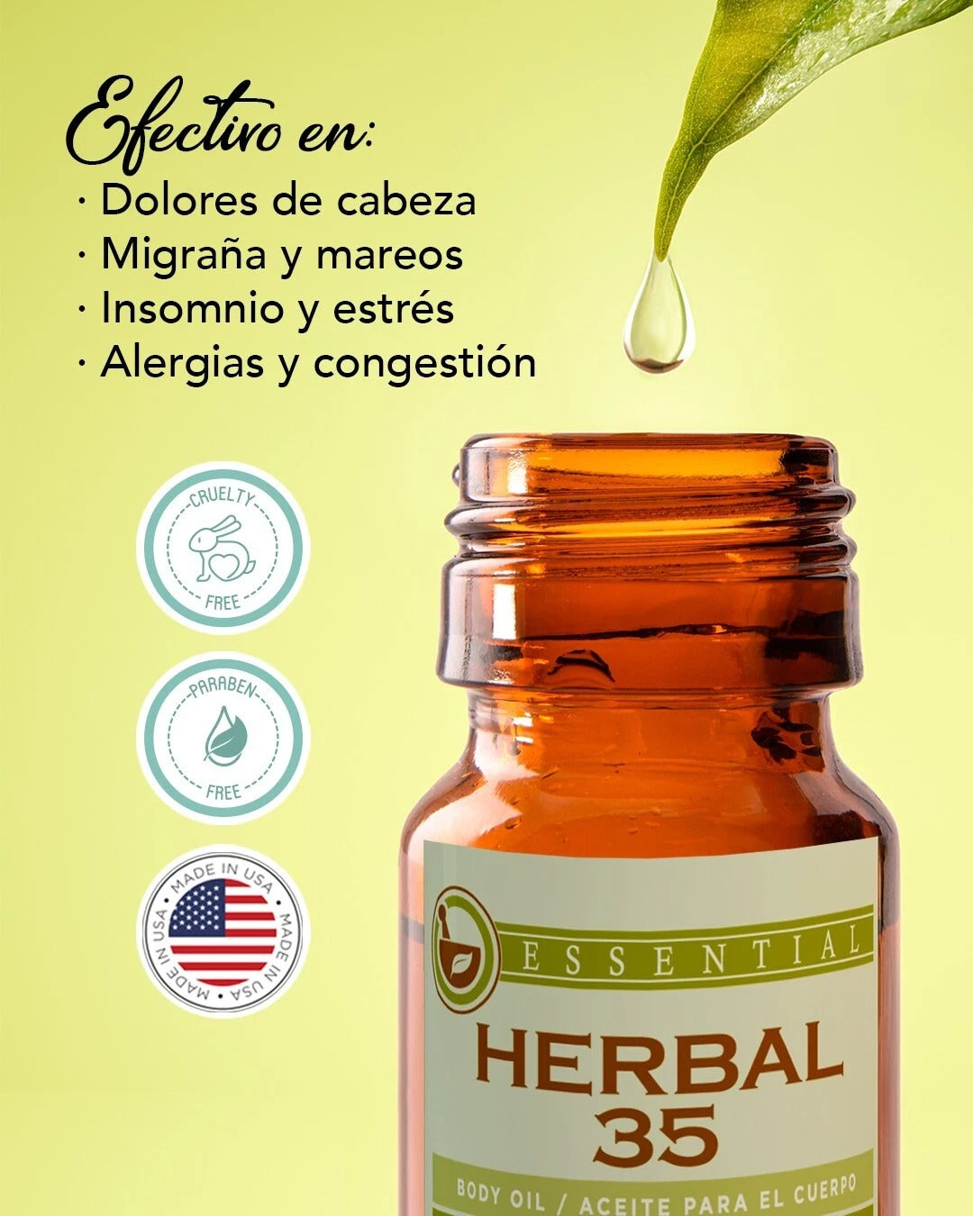 Aceite Corporal Herbal 35 – Mezcla de 35 Extractos Naturales