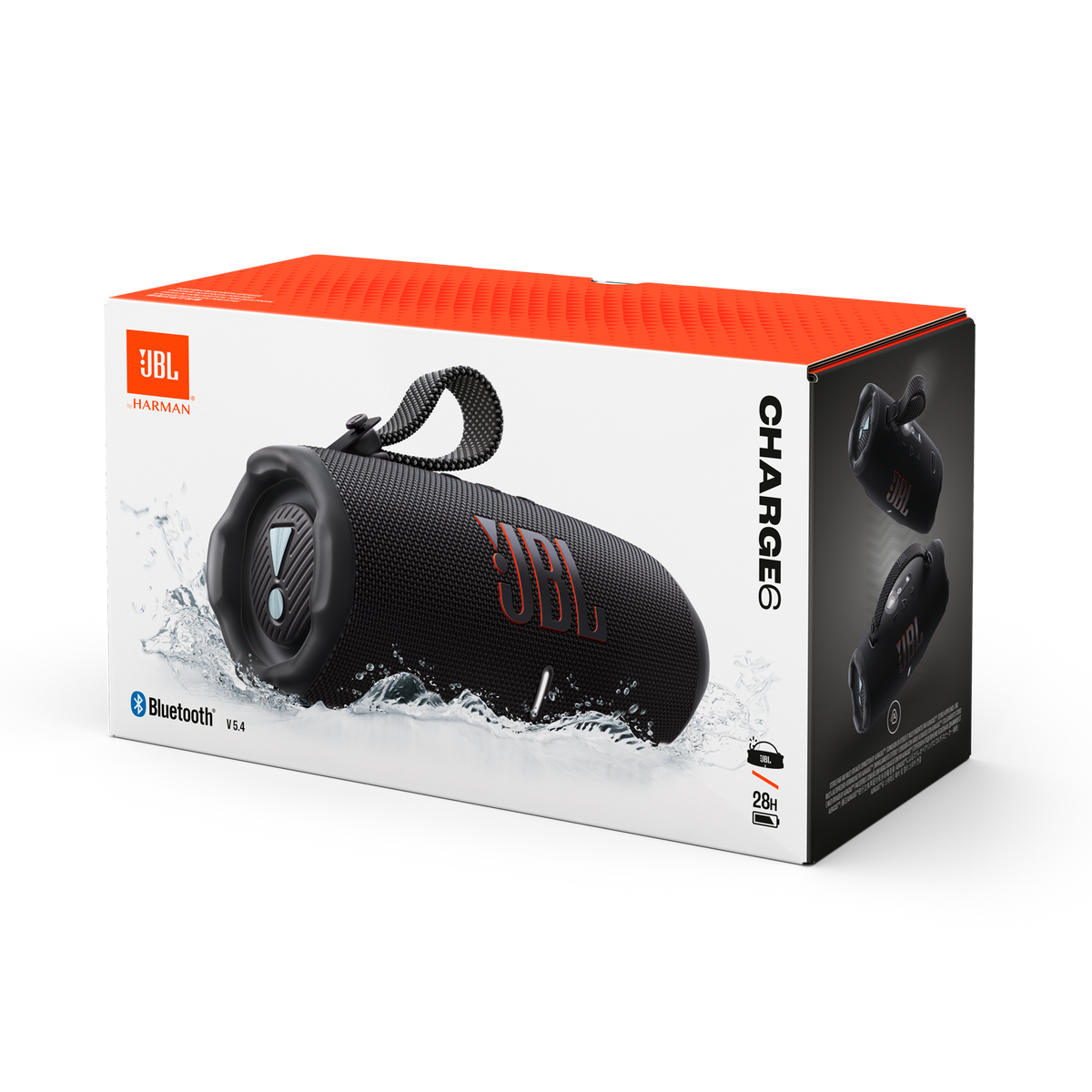 Parlante JBL Inalámbrico Bluetooth Charge 6 45W Negro