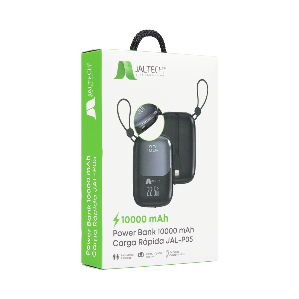 Power Bank JALTECH 10000 mAh Carga Rapida