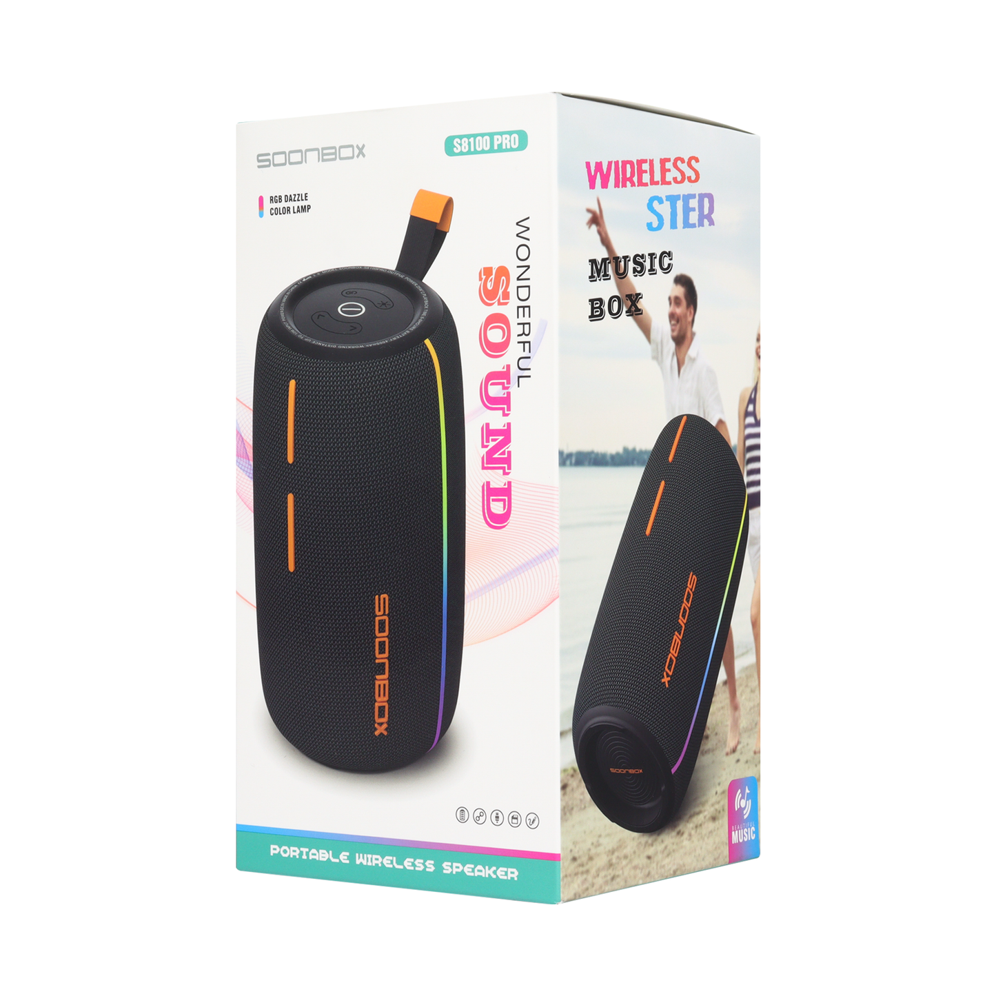 Parlante Bluetooth SOONBOX 40 W S8100PRO con Super Bass