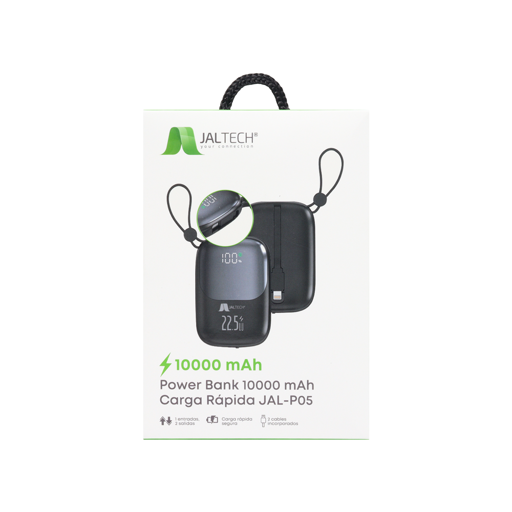 Power Bank JALTECH 10000 mAh Carga Rapida
