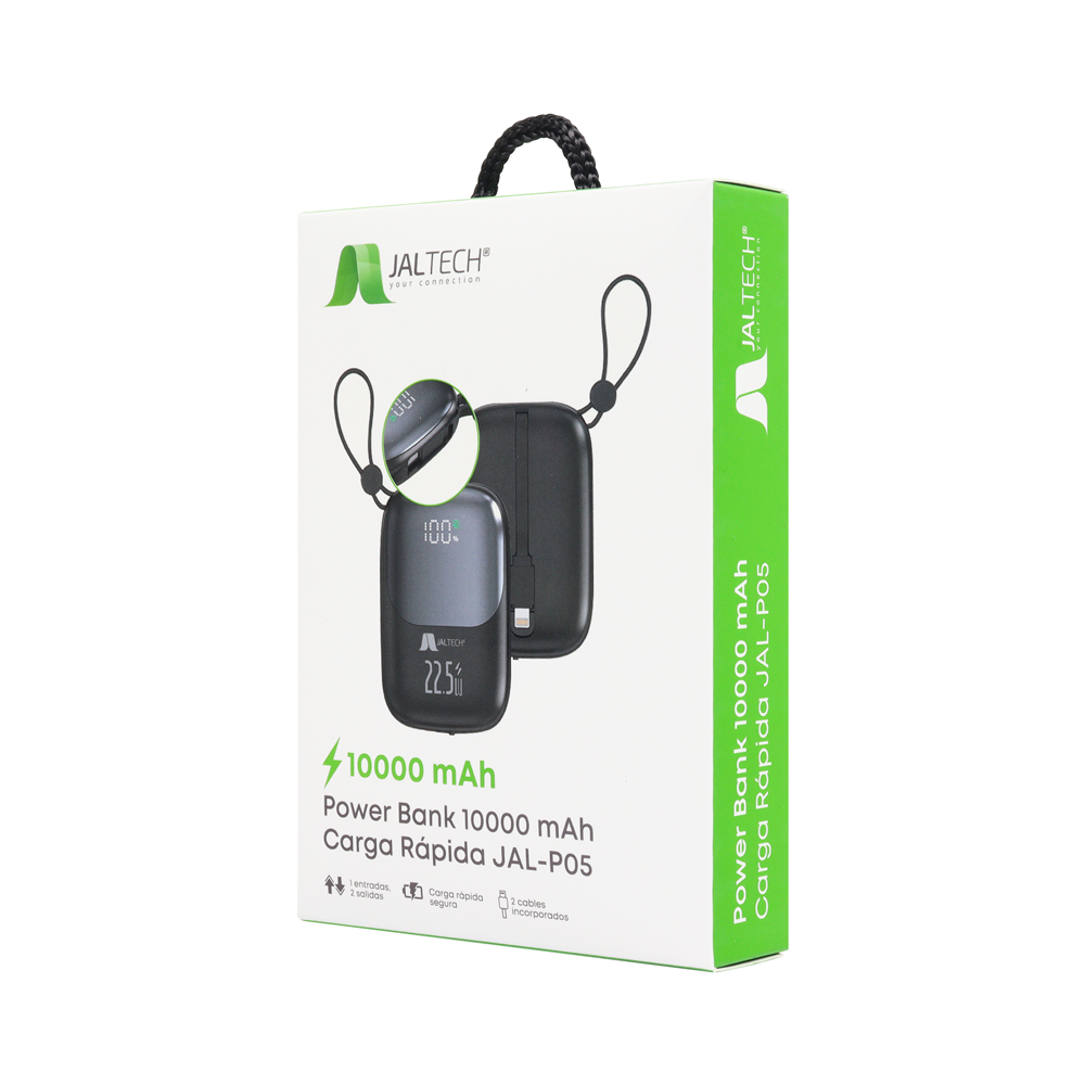 Power Bank JALTECH 10000 mAh Carga Rapida