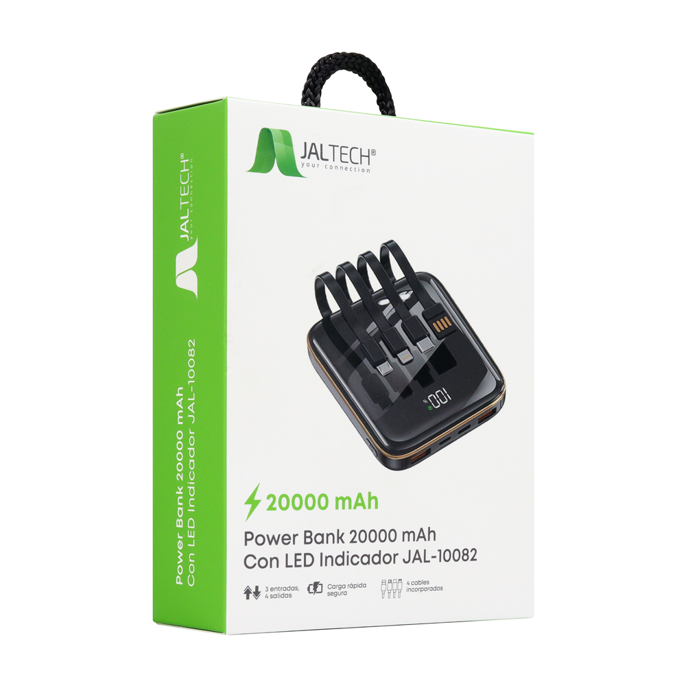 Power Bank JALTECH 20000 mAh Carga Rapida