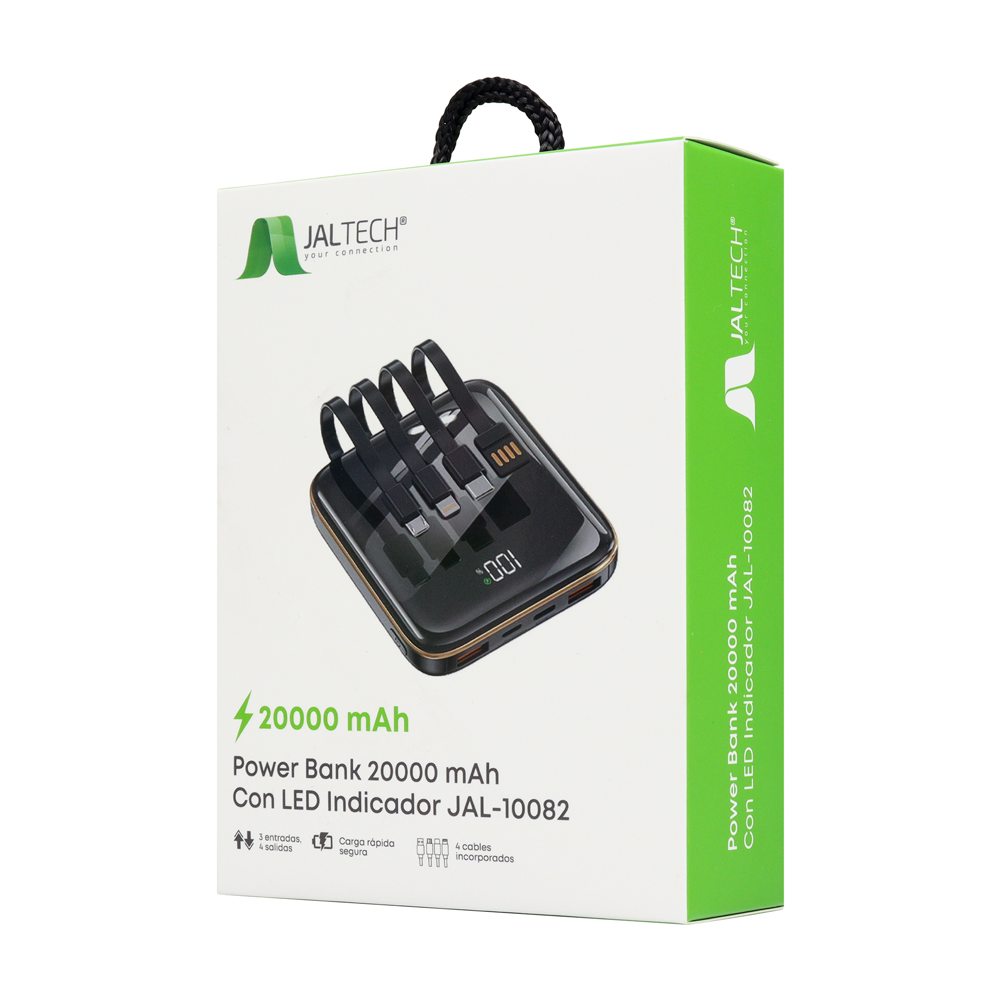 Power Bank JALTECH 20000 mAh Carga Rapida